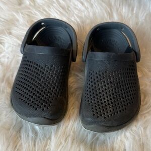 CROCS Kids Black Perforated Sandals